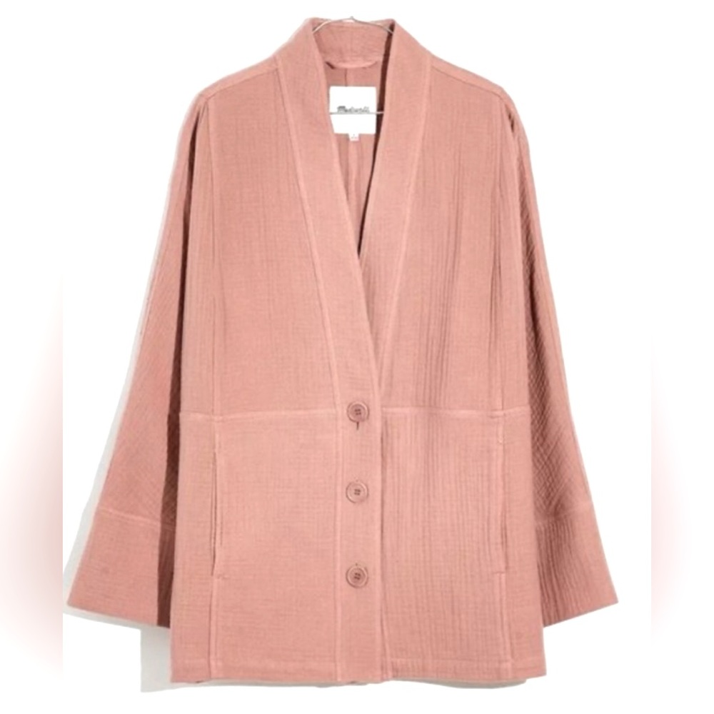 Madewell light spun cotton robe jacket